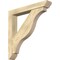 Ekena Millwork Funston Slat Rough Sawn Bracket w/ Offset Brace, Douglas Fir, 6"W x 38"D x 38"H BKT0604X38X38FST06RDF - alternate 1